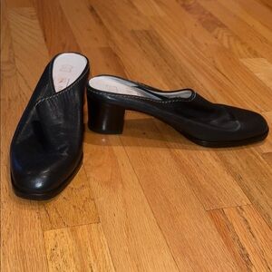 Bruno Magli Elegant Navy Blue Women's Heeled Mules